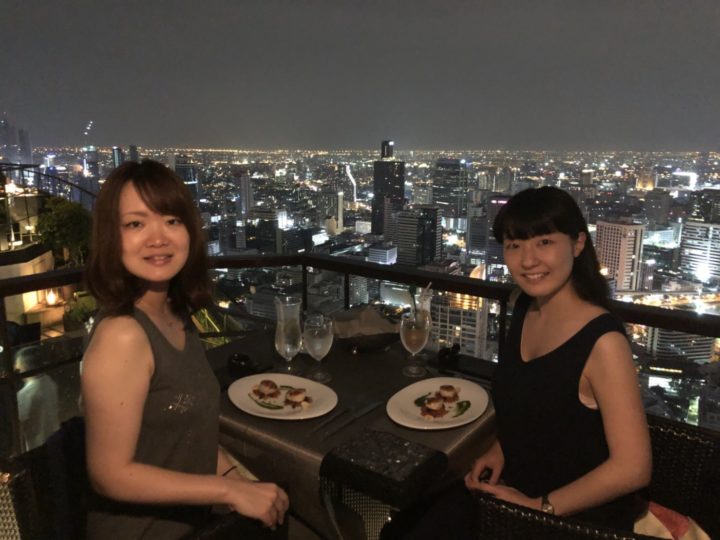 【バンコク行くなら必見】地上60階、バンコクの夜景が360°見渡せるルーフトップレストラン「Vertigo」