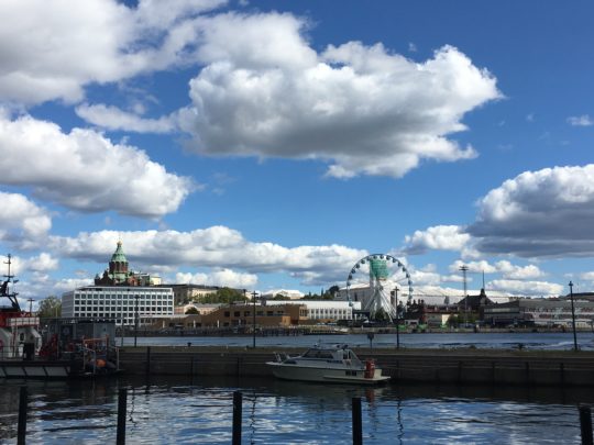 ヘルシンキの海辺の風景