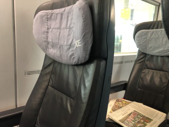 ドイツ鉄道(DB)一等車の座席
