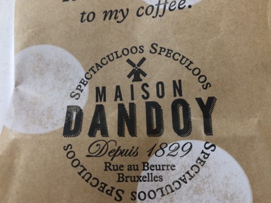 ブリュッセルのカフェ"DANDOY"のクッキー