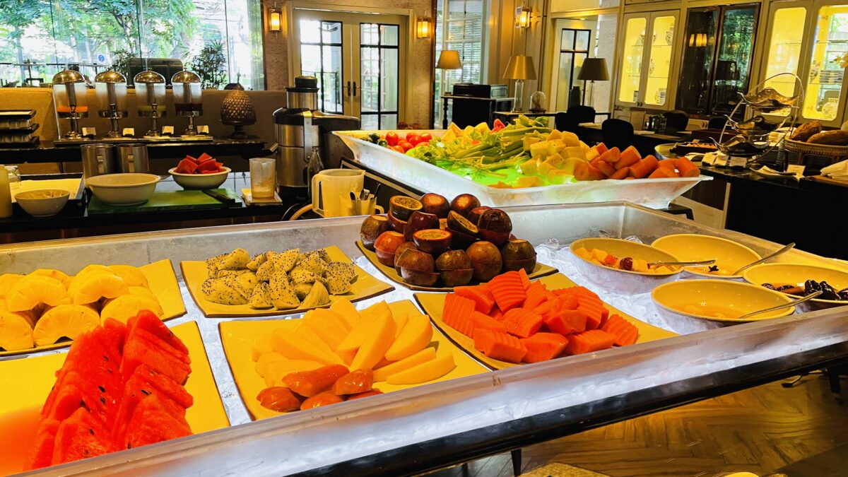 ザ・アテネホテル・バンコクの朝食　フルーツコーナー