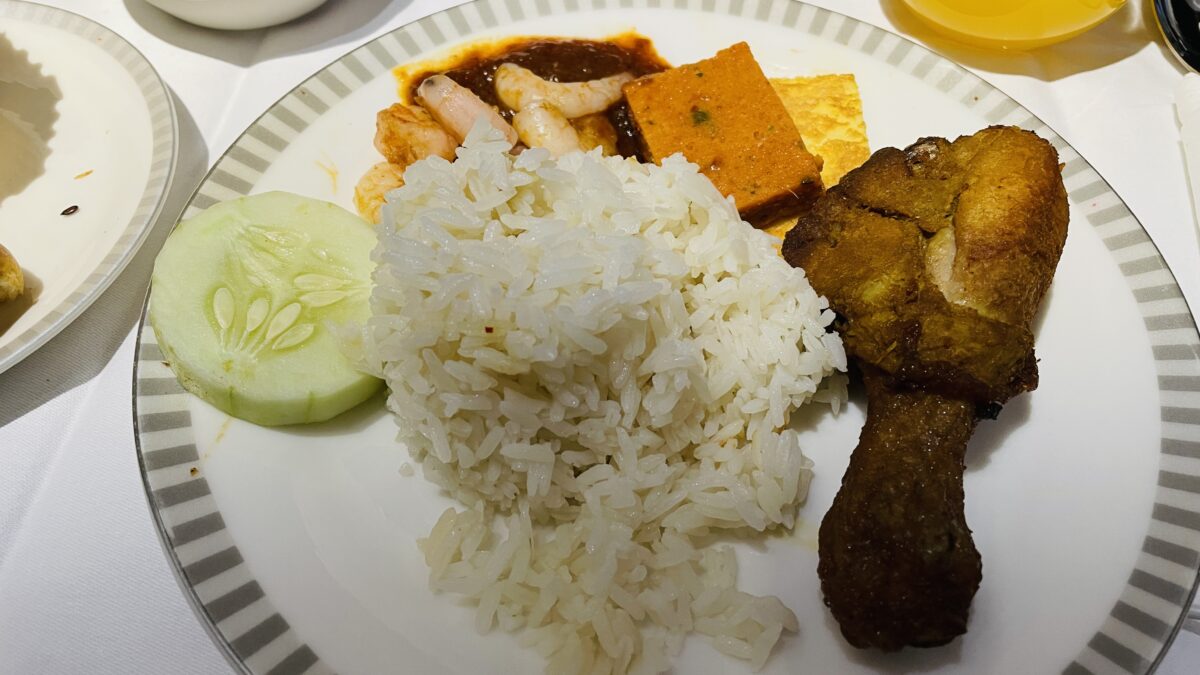シンガポール航空ビジネスクラス機内食 Nasi Lemak