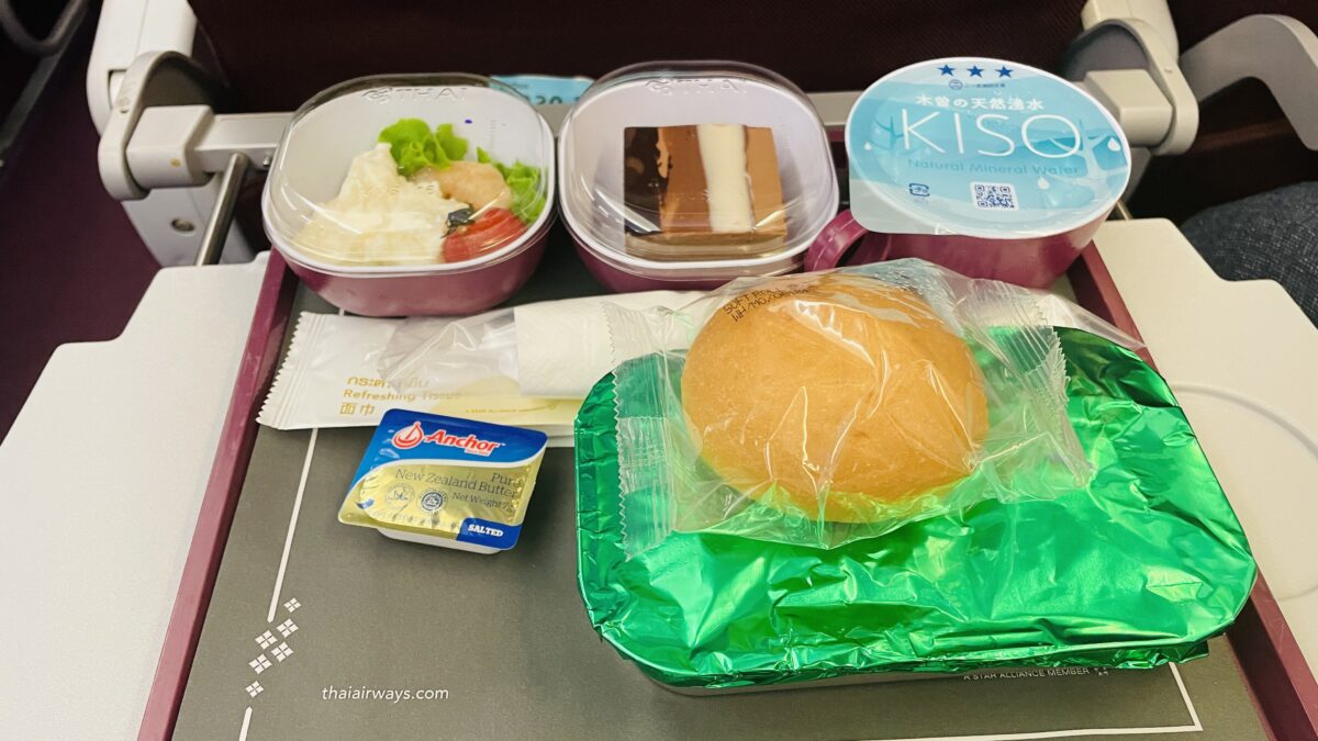タイ国際航空エコノミークラスの機内食