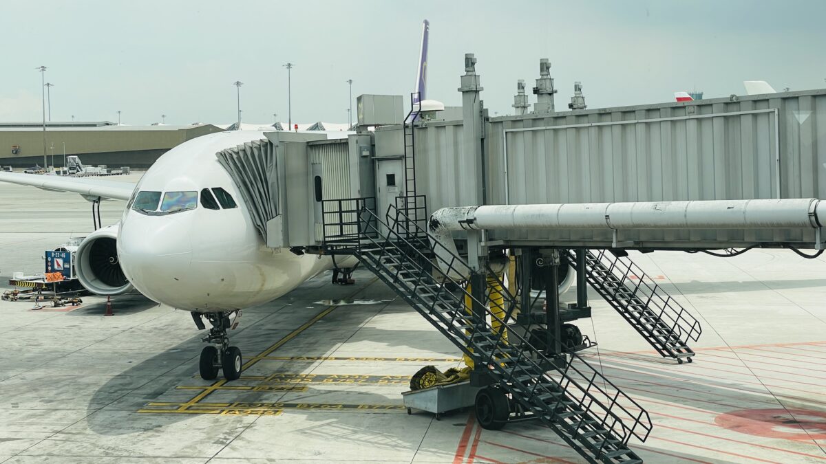 タイ国際航空の機体（バンコク→羽田）