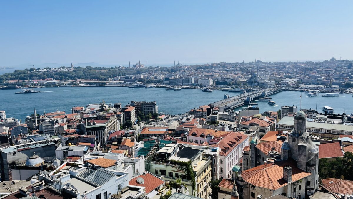 ガラタ塔から見えるイスタンブールの街並み（旧市街側）
