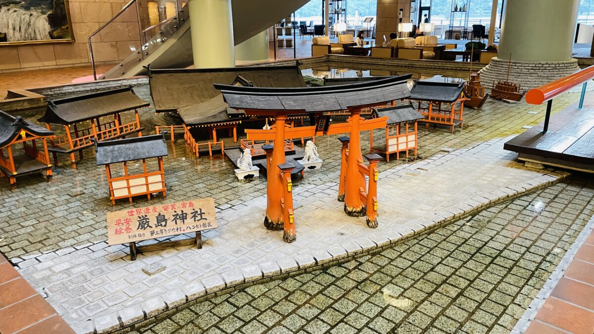 安芸グランドホテル 厳島神社の模型