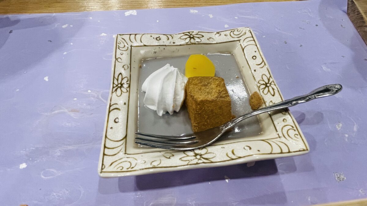安芸グランドホテルのレストラン「厳島」のデザート