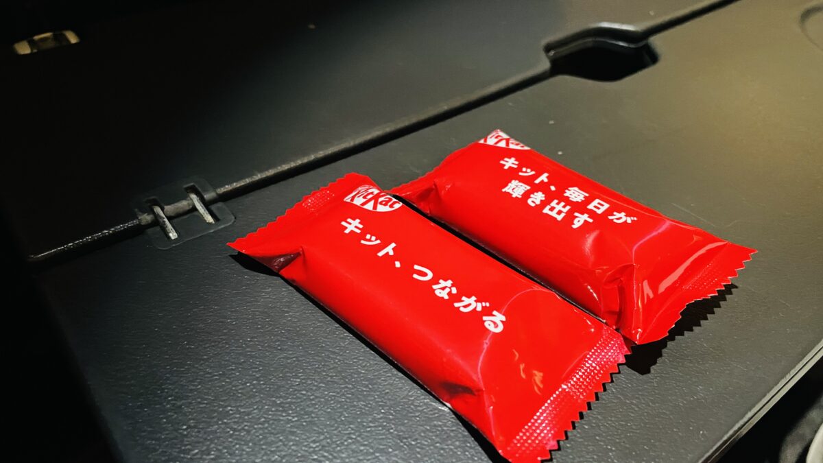 カンタス航空 羽田→シドニー機内食 キットカット