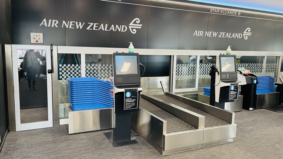 ニュージーランド航空のドロップオフカウンター