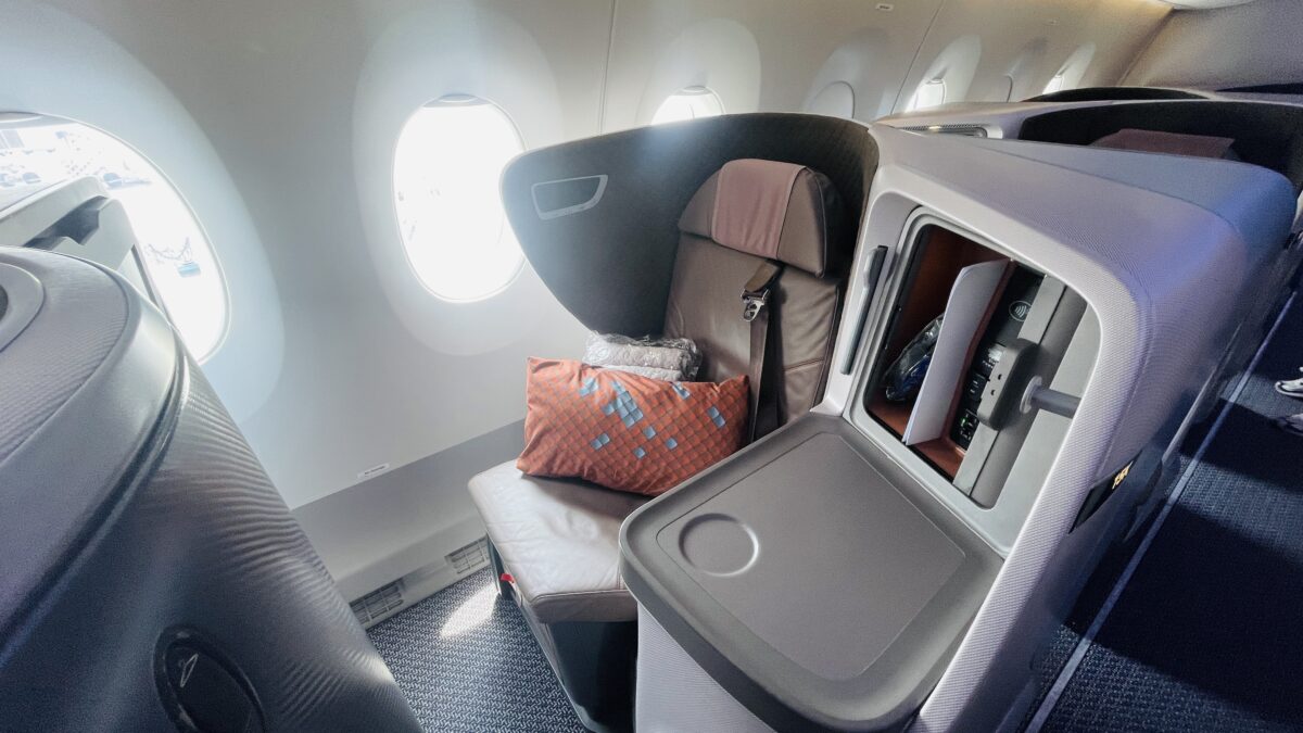 シンガポール航空SQ177 ビジネスクラス搭乗記 ビジネスクラス座席