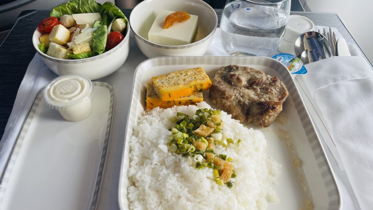 シンガポール航空SQ177 ビジネスクラス搭乗記 機内食