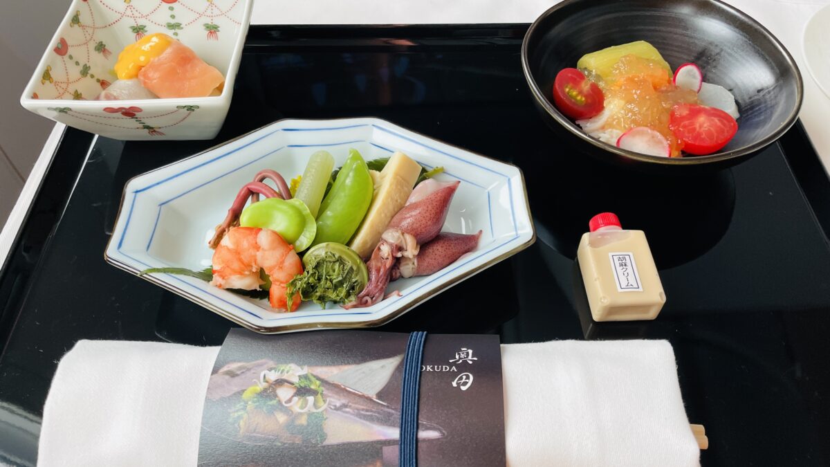 ANAビジネスクラ機内食 成田→パース 前菜