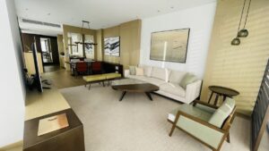 ウェスティン・パース(The Westin Perth)のクラブスイートルーム（リビングルーム）