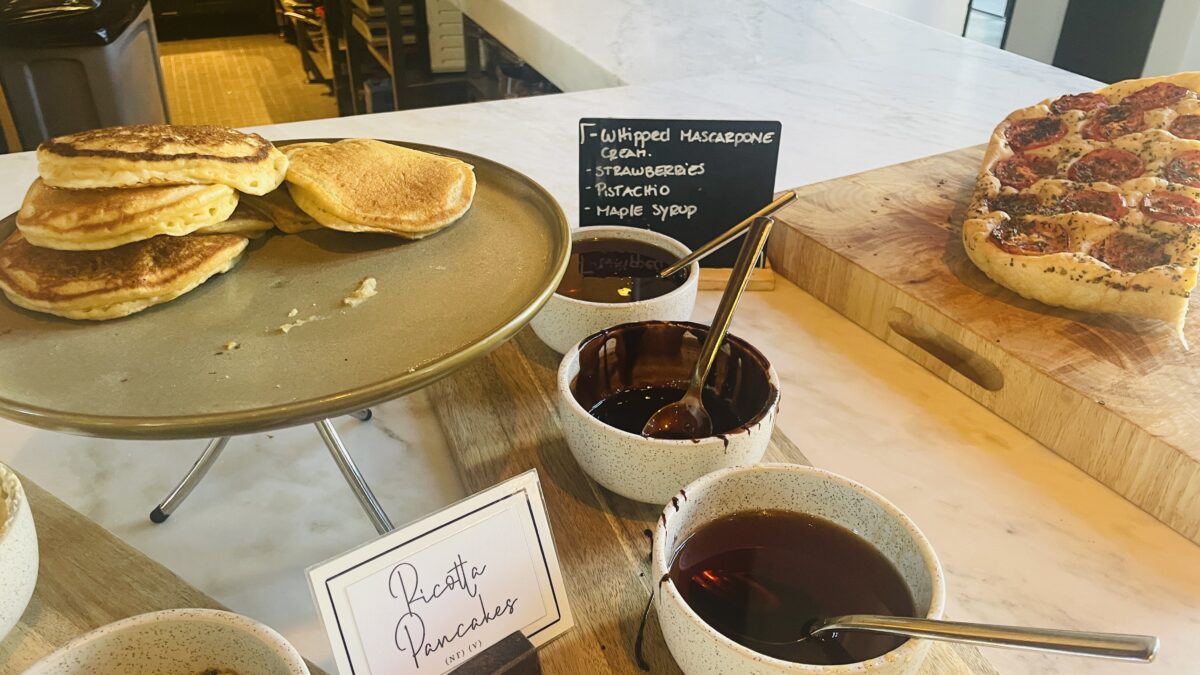 ウェスティン・パース(The Westin Perth)の朝食 リコッタチーズのパンケーキ