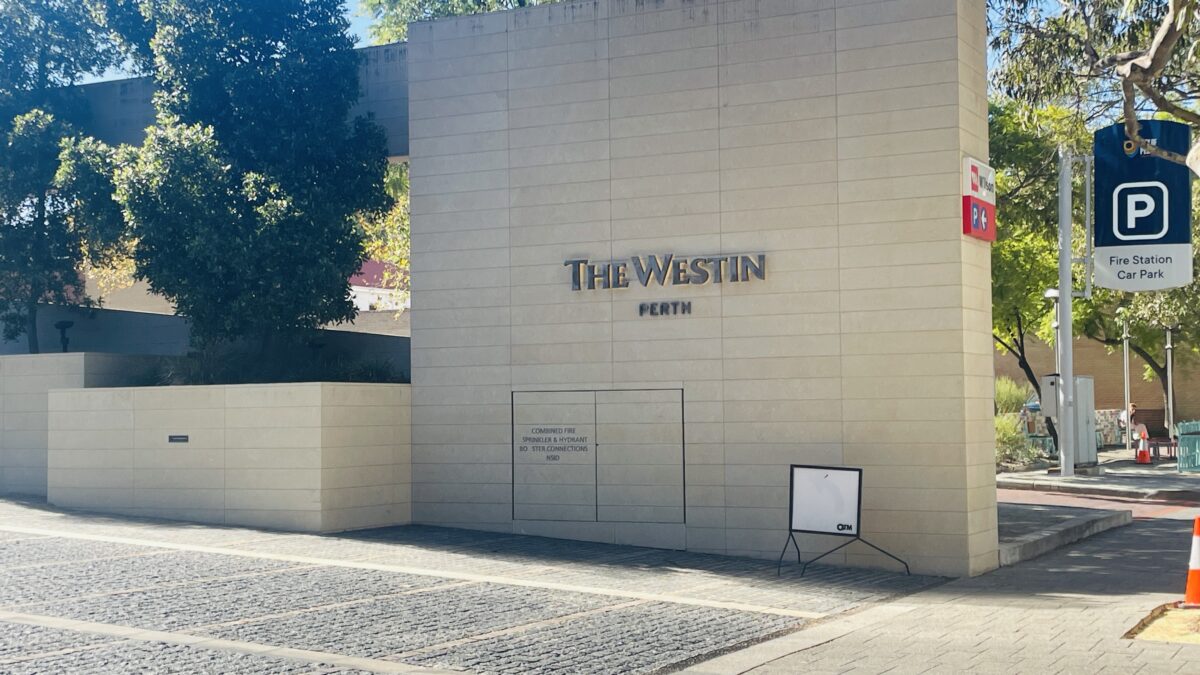 ウェスティン・パース(The Westin Perth)のエントランス