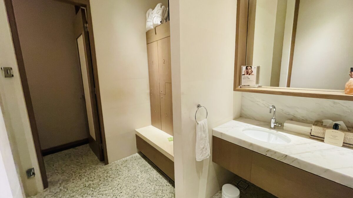 ウェスティン・パース(The Westin Perth)のスパ(更衣室)