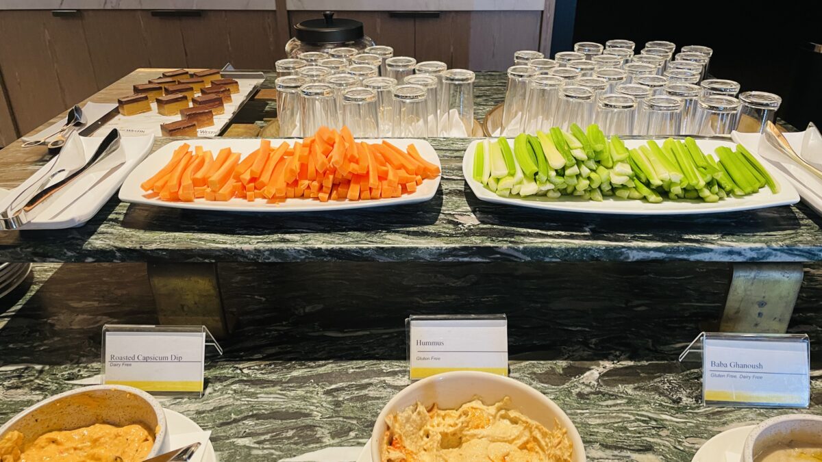 ウェスティン・パース(The Westin Perth)のクラブラウンジ カクテルタイム(野菜)