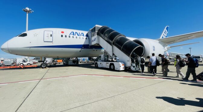 ANA羽田→台北（松山）NH851便 0歳児子連れ搭乗記
